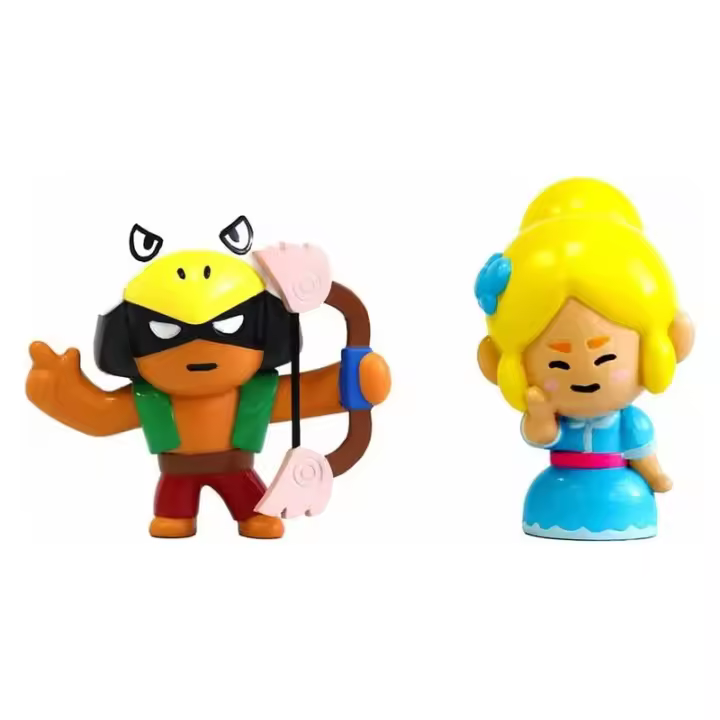 Pack de dos figuras Brawl Stars Piper y Bo mini 6411 1020 - 1