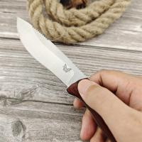 Cuchillo De Caza Fijo BM 15002 15017 Alta Dureza Hoja De Acero S30V Mango De Madera Herramienta Táctica De Sobrevivencia Portátil Para Exteriores - details 3
