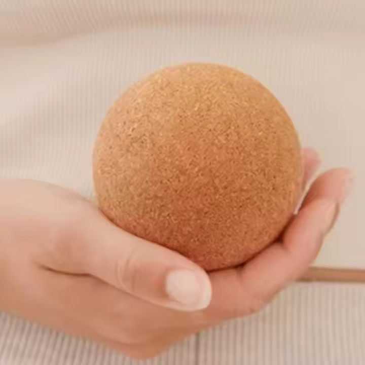 Bola De Masaje De Cork Para Yoga Bola Fascia De Relajación De Músculos Para Gimnasia Fitness Pilates Danza Herramienta Auxiliar Terapia De Liberación Tamaño Multi SML - 1