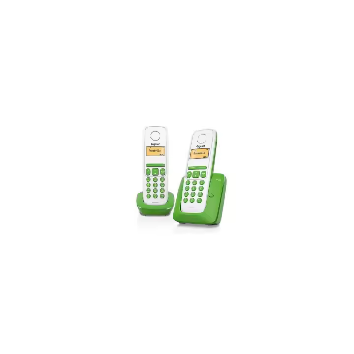Teléfonos Inalámbricos Gigaset A130 Duo Negro – Pantalla Iluminada, Fácil de Usar, Sonido Claro y Función Eco | Ideal para Hogar u Oficina | ¡Conecta y Listo! - 1