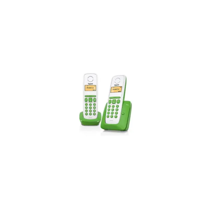 Teléfonos Inalámbricos Gigaset A130 Duo Negro – Pantalla Iluminada, Fácil de Usar, Sonido Claro y Función Eco | Ideal para Hogar u Oficina | ¡Conecta y Listo! - 1