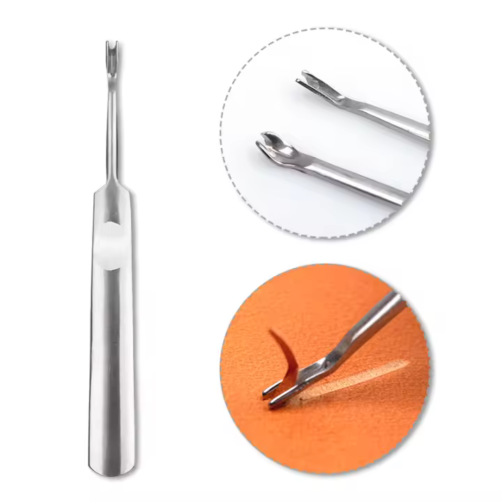 Herramienta De Groover De Cuero WUTA Para Bricolaje Y Manualidades Herramienta De Bordeado Y Trenching Para Encogimiento De Borde - 1
