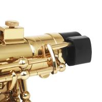 3Pcs Protector De Boquilla De Saxofón Alto Negro ABS Anticolisión Y Anti-Choque Pieza De Instrumento Musical De Viento - details 8