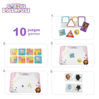 Lisciani Gabby's Dollhouse - Escritorio infantil, incluye 10 juegos educativos, pizarra con rotulador y esponja para dibujar y borrar, mesa para pintar, mesas infantiles, para niños a partir de 3 años, tiene instrucciones - details 2