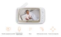 Motorola Nursery VM85 Connect Monitor de Bebé – Vigila bebés con WiFi y App Móvil, Pantalla 5”, Visión Nocturna, Giro/Inclinación, Comunicación Bidireccional, Canciones de Cuna, Sensor de Temperatura, Luz Nocturna, Alcance 300m - details 1