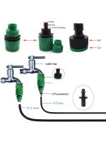 2Pcs Adaptador De Conexión Rápida Con Conector Barbado De 1/4 (ID 4mm) O 3/8'' (8mm) Para Riego Del Jardín Herramientas De Jardinería - details 1
