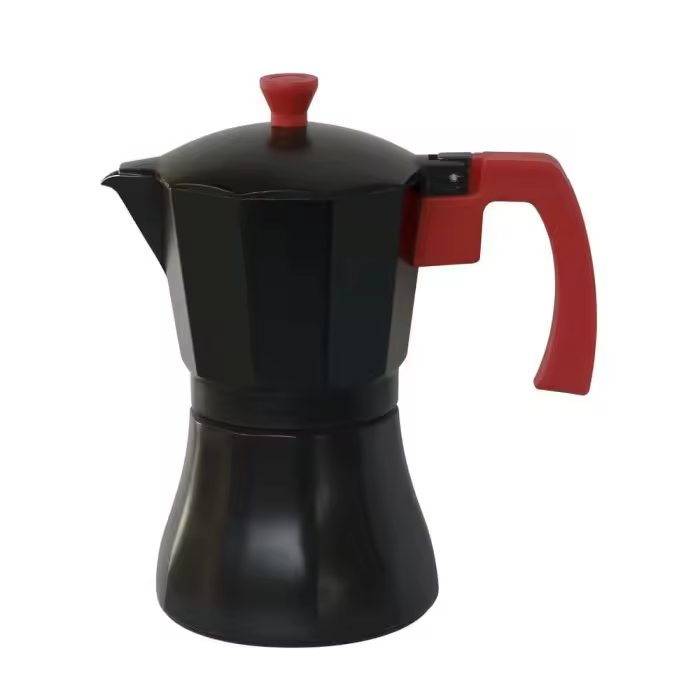 CAFETERA ALUMINIO NEGRA INDUCCIÓN 3 TAZAS SUPRÉME - 1