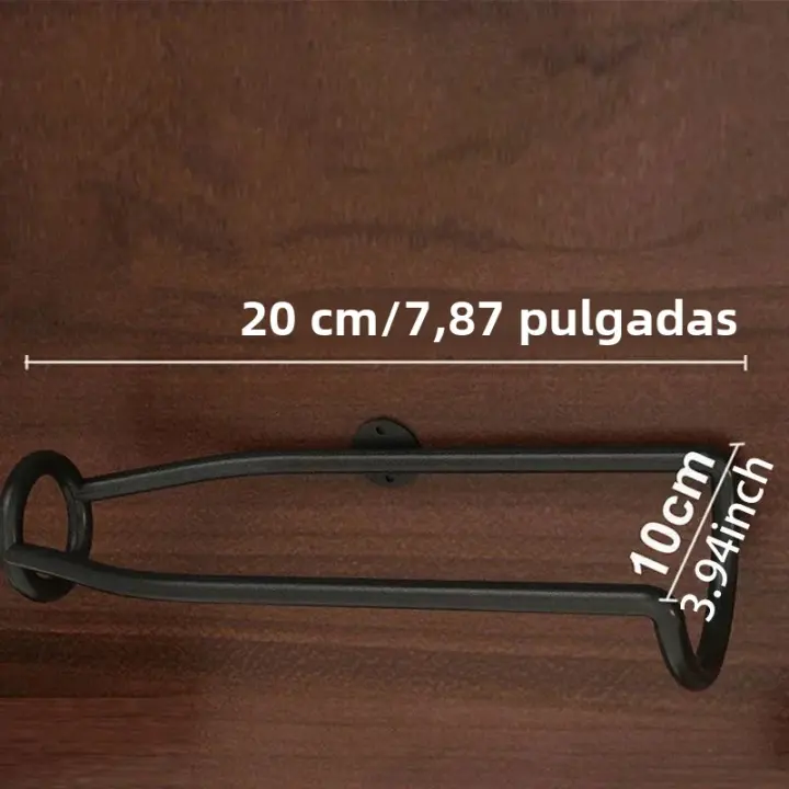 Estante De Vino Europeo Montado En La Pared 1Pc Barra Cerveza Champán Y Vino Rojo Almacenamiento Soporte De Hierro Metal Decoración De Bodega De Vinos - 1
