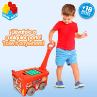 COLORBABY - Trolley camión de bomberos con 30 bloques de construcción - details 3