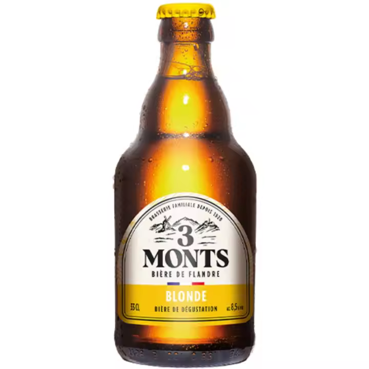 6 uds x 3 Monts 33CL cerveza Francesa rubia golde ale - 1