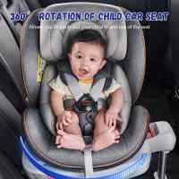 Silla de Coche para Bebé - Arnés de Seguridad 5 Puntos - Regulable en Altura - Niños 0-36KG - Asiento de seguridad para niños con rotación de 360 ​​grados y patas de apoyo - details 8