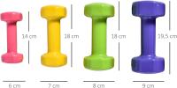 Juego de 8 Mancuernas Hexagonales 20 KG de 4 Pares 4 kg 3 kg 2 kg 1 kg Mancuernas de Neopreno con Revestimiento Antideslizantes Pesas para Gimnasio en Casa Ejercicio Entrenamiento Multicolor - details 2