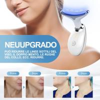 Masajeador Facial, Intelligent LED Masajeadores Faciales, 3 Modes Masajes, 45°C Massaggiatore Facciale Elettrico Raschiante, Rassodante e Liftante - details 4