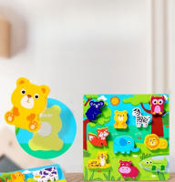 Puzzle 3D Para Niños Animal Marítimo Y Frutas Juguete Educativo DIY De Madera Divertido Regalo De Cumpleaños Aprendizaje Preescolar - details 0