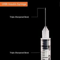 Jeringa de U-100 de 1ml with Aguja, 31G 1Cc 5/16 pulgadas (8mm), suministros de Mediciónlaboratorio, envuelve individualmente, paquete de 20 - details 2