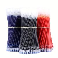 50pcs Recambios De Bolígrafo De Gel 0.5mm Azul Rojo Negro Clásico 13cm Suministros De Escuela Y Oficina Reemplazables Para Escritura - details 4