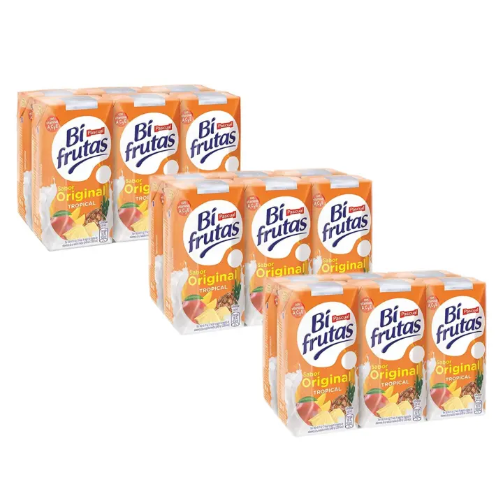 Bebida Bifruta Tropical Pack 18 unidades de 220ml - Refrescante sabor tropical - 1