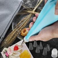 Juego de manga pastelera y Boquillas, Kit de herramientas para decorar Tartas, 6 Mangas pasteleras reutilizables en 3 años (12 \ u201d + 14 \ u201d + 16 \ u201d), 6 Unidades - details 2