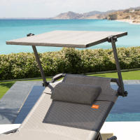 Aktive - Pack 2 tumbonas plegables, asiento XL, gris, 193x67x48/96 cm,  reclinable 5 posiciones, topes antivuelco, peso máximo soportado 100 kg, incluye parasol regulable, cojín acolchado, estructura aluminio, tejido textileno, tumbona plegable para playa - details 5