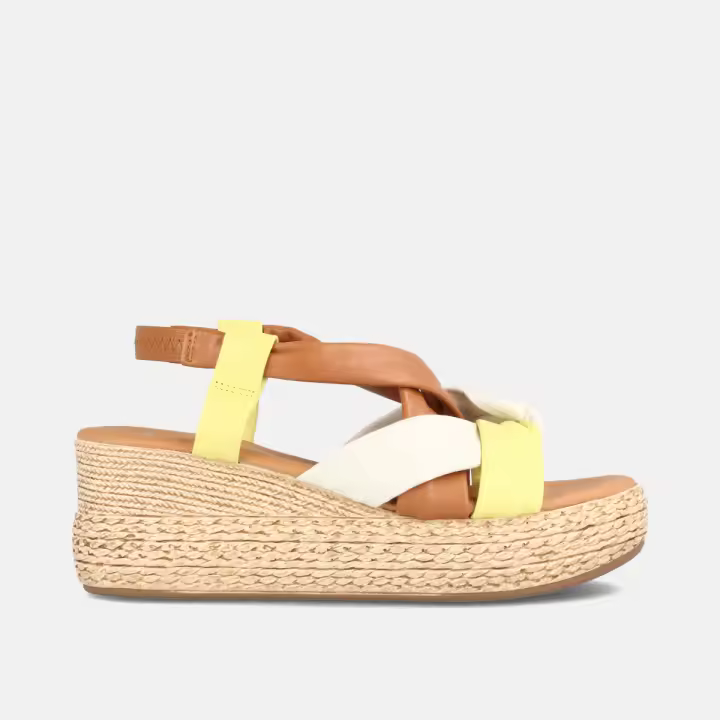 MARILA SHOES SANDALIA CON PLATAFORMA PARA MUJER EN PIEL CERALÍN CLARABELLA MULTIAMARILLO - 1