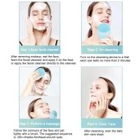 Cepillo De Limpieza Facial Eléctrico De Silicona Con Vibración Sonic Herramientas De Limpieza Profunda Massajeador Facial IPX5 Resistente Al Agua Para Cuidado De La Piel Eliminador De Quistes - details 4