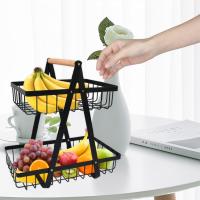 HOME  Cesta de Frutas de 2 Niveles con Soporte para Frutero y Verduras - details 12