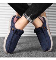 Zapatos Casuales Para Hombre Mocasines De Lona Cómodos Y Antideslizantes Zapatillas Suaves Para Caminar Ideal Para Verano - details 6