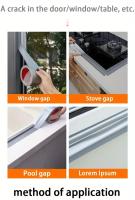 Cinta Adhesiva Impermeable Y Antipolvo Para Ventanas Y Puertas Autoadhesiva Resistente Al Viento Y a La Tierra Cinta De Sellado Para Reparaciones Caseras - details 9