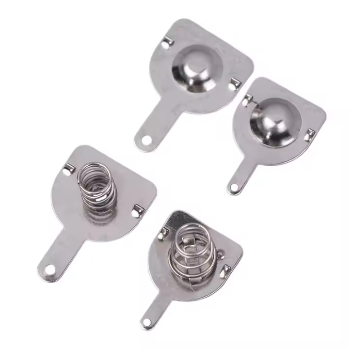 10PCS Hoja De Contacto De Resorte Para Caja De Batería 16*16MM 18.5*16.5MM Positivo Y Negativo Bipolar Para Batería 18650 - 1
