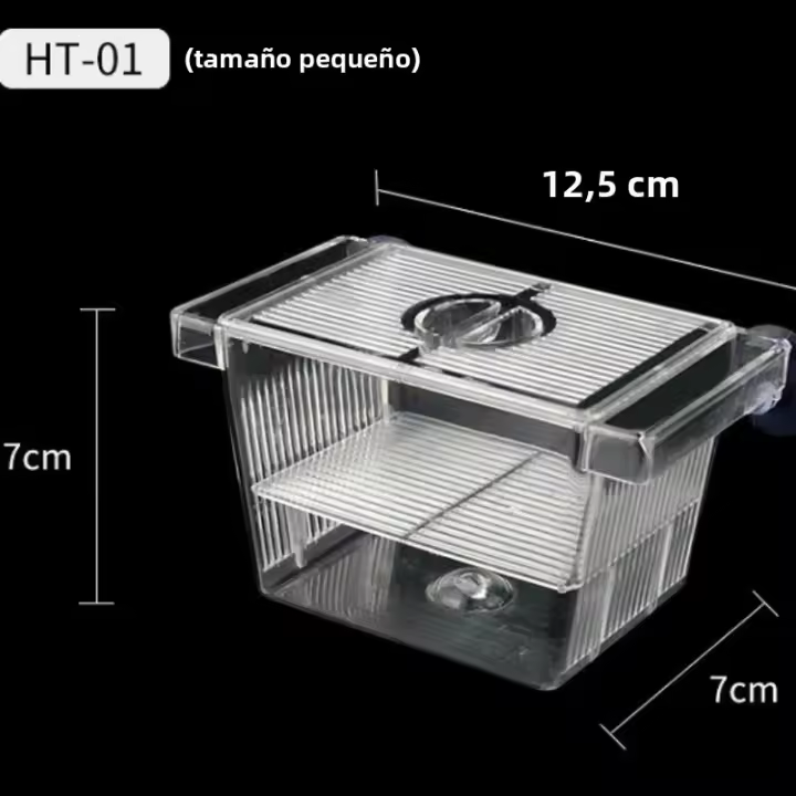Nueva Incubadora De Peces Paon Azul En Acrílico Caja De Cría Acrílica Para Acuarios Tropicales Separador De Betta Tank Spawner Alec - 1