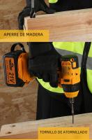 LYUWO Llave De Impacto Eléctrica 380NM Sin Escobillas Herramienta De Reparación Automotriz Compatible Con Batería Makita - details 7