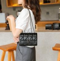 Bolso Cuadrado Clásico Con Detalles De Cremallera Sólido Con Cadena De Hombro Todoterreno Material Principal PU Sin Químicos De Origen Fujian - details 12