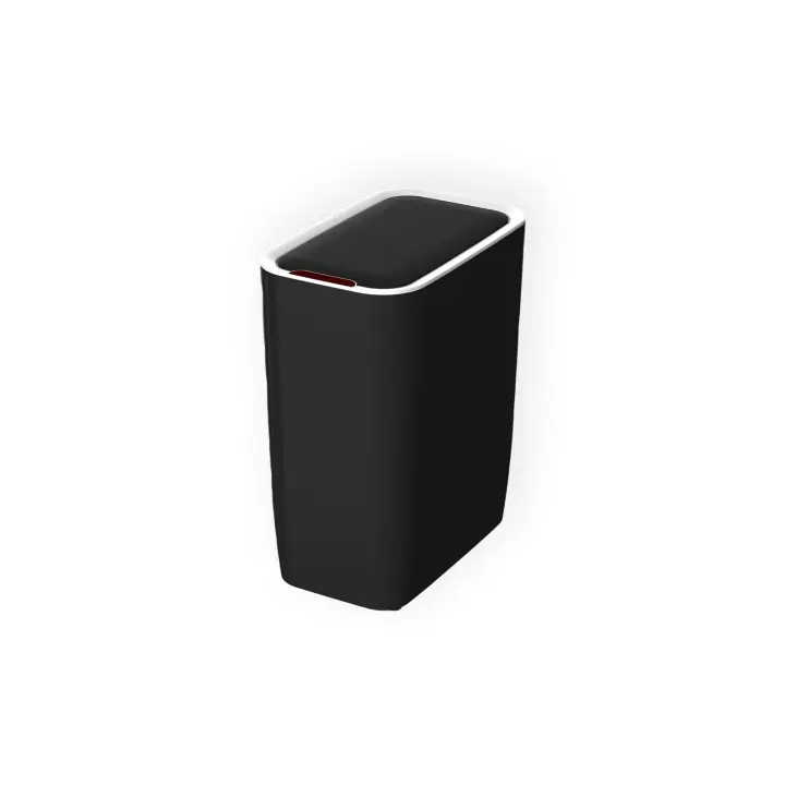 CATTERHOUSE Cubo de Basura y Reciclaje CATTERHOUSE Cosmos 8L 25x15,5x30 cm de Color Negro con Sensor de Movimiento y Ape - 1