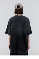 Camiseta Hip Hop Para Hombre Estilo Harajuku Con Estampado De Letras Y Tie Dye Gradiente Algodón Suave Y Transpirable Camiseta Casual De Verano T-Shirt Oversize - details 6