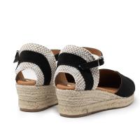 TINA KIZ 54S-3/25NEGR Alpargatas de mujer 34922 25V VALENCIANA CORREITA SUEDE NEGRO - details 1