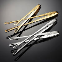 Pinza De Barbacoa Estilo Coreano En Acero Inoxidable Amarillo Y Plateado Clip Extendido Para Pan Herramienta De Cocina - details 6