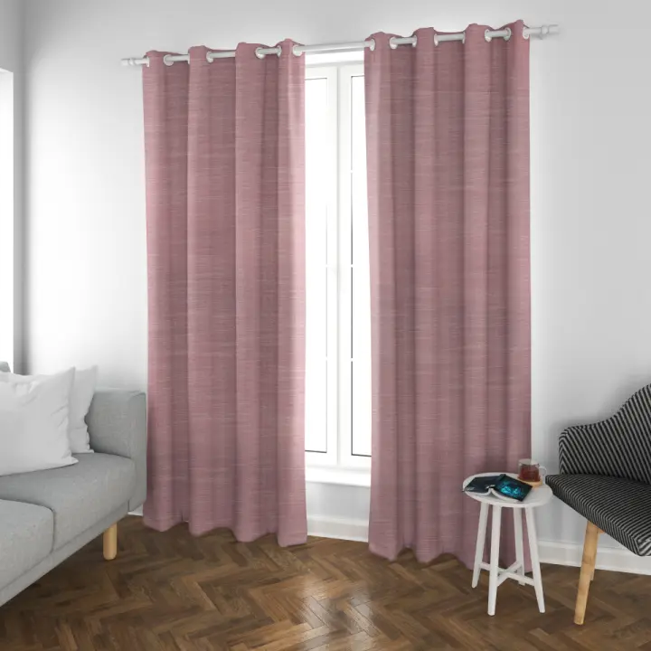 Cortinas de Salón Cortina Efecto Lino, Cortinas  Translúcidas, Modernas y Elegantes 140x260cm de  para Dormitorio, Comedor, Cocina 2 Piezas con Ojales Plateados - 1