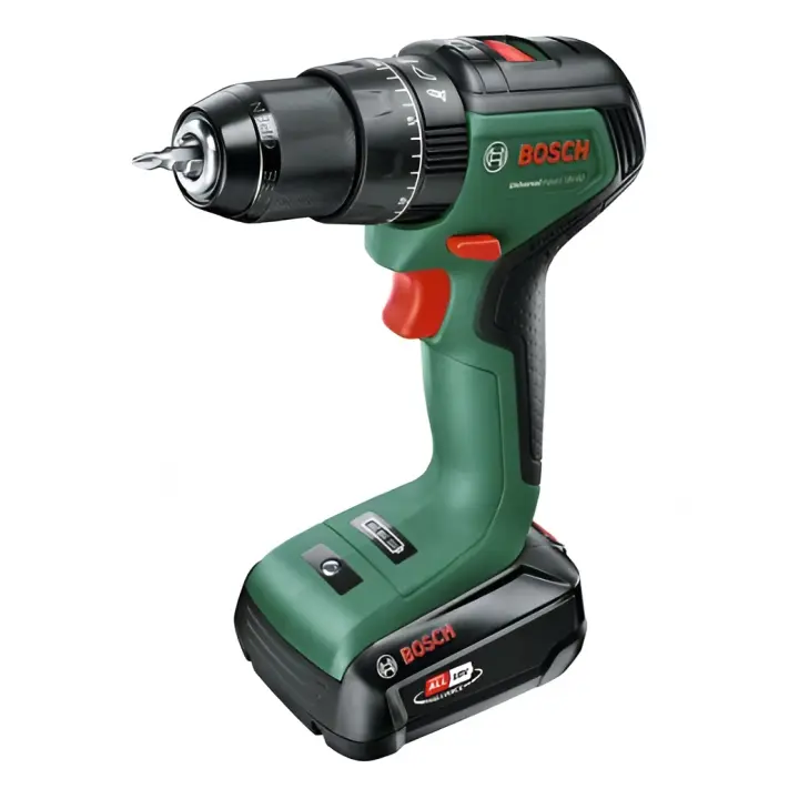 Bosch taladro percutor a batería UniversalImpact 18V-60 (1 batería de 2,0Ah, sistema de 18V, en maletín de transporte) - 1