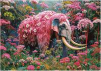 Educa - Puzzle de 1000 Piezas Elefante Floral, Incluye Pegamento Fix Puzzle. Medidas: 68 x 48 cm. + 14 años Educa 20229 - details 1