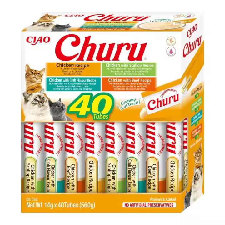Churu Recetas variadas de Pollo (40x14gr) - 1
