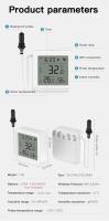 Sensor De Temperatura Y Humedad WiFi Tuya Con Probing Externo Para Hogar Inteligente Monitorización Por APP Para Plantas Acuario Vino - details 16