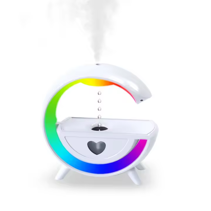 Humidificador antigravedad de 450 Ml con Luz Ambiental de 7 Colores, ultrasónico, dimusor de aromaterapia de vabor frío para dormitorio y escritorio. - 1