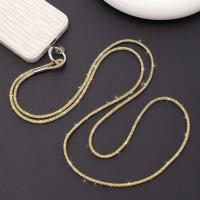 Lanyard De Lujo Con Rhinestone Caja De Cristal Plateado Antipérdida Con Colgante Para Teléfono Móvil Correa De Lanyard De Género Unisex Tamaño 65cm - details 3