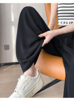 Pantalones Anchos De Pierna Con Cinturón Para Mujer Cintura Alta Elegante Minimalista Sueltos Ajustables Para Todas Las Estaciones - details 11
