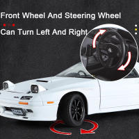 Modelo De Coche Miniatura 1:24 Mazda Initial D RX7-FC En Metal Con Absorci\u00f3n De Choques Regalo Para Niños Coche De Acci\u00f3n Con Sonido Y Luz Tamaño 21x8.5x6CM - details 6
