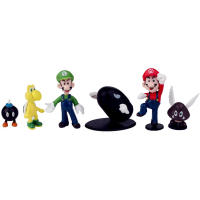 Set De 6 Figuras De Acción PVC Super Mario Bros Luigi Yoshi Donkey Kong Set De Juguetes Para Niños Regalos De Cumpleaños - details 2