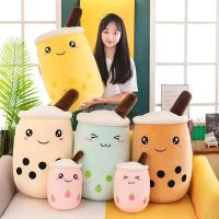 Almohada De Té De Burbuja Gigante 22-70cm Peluche Squishy Con Boba Bebida De Frutas Y Helado Decoración Para Regalo - details 16
