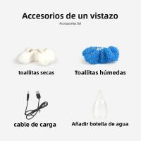 Fregasuelos 3en1 , Limpieza en Seco/Húmeda + Nebulizador Humididiador, Luz Ambiental Púrpura, Modos Silenciosos - details 14