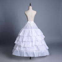 Petticoat Crinolina Vintage Slip Hoop Skirt Underskirt Para Traje De Boda Vestido Many Estilos De Poliéster Técnica Crocheted - details 5