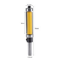 Broca De Router Con Acero De Alta Velocidad Para Trabajar En Madera 1-1/2 Pulgadas H * 1/4 Pulgadas Herramienta De Carpintería Con Soporte Superior E Inferior - details 6